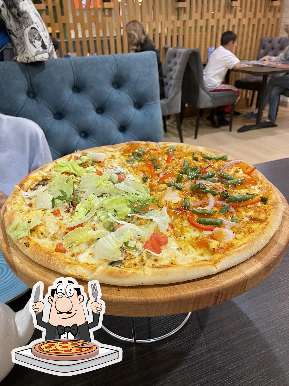  Закажите  разные  варианты пиццы.