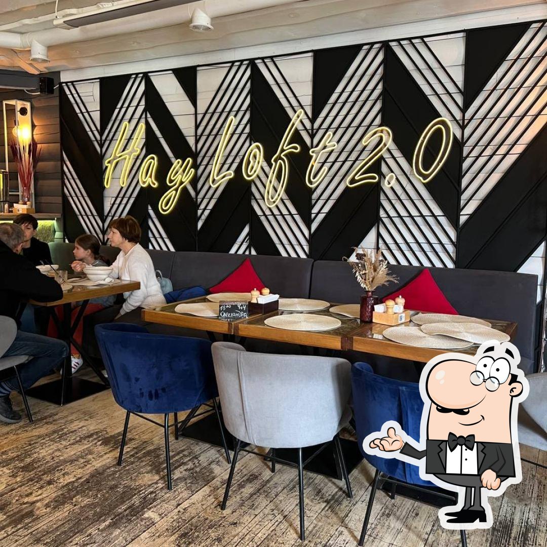 Посмотрите на внутренний интерьер "Ресторан HayLoft Ukrainian BBQ на проспекте Академика Глушкова".