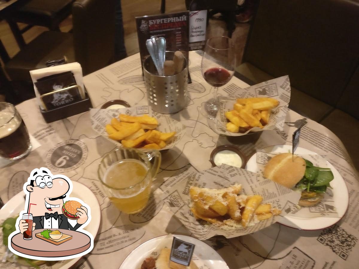 В "Torro Grill Steaks & Burgers" вы можете  заказать гамбургеры.