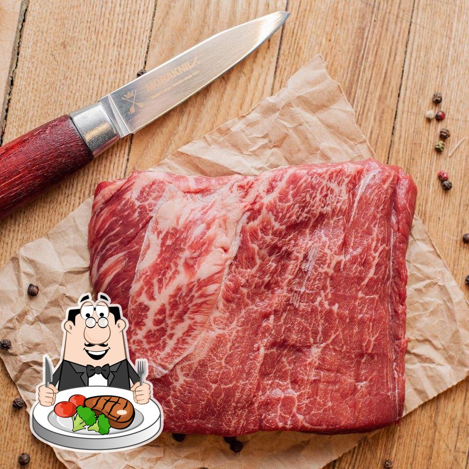 Попробуйте мясные блюда из меню.