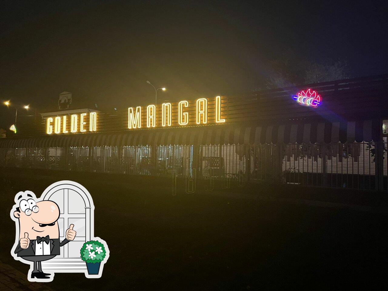 Посмотрите, как "Golden Mangal Гранд кафе" выглядит снаружи.
