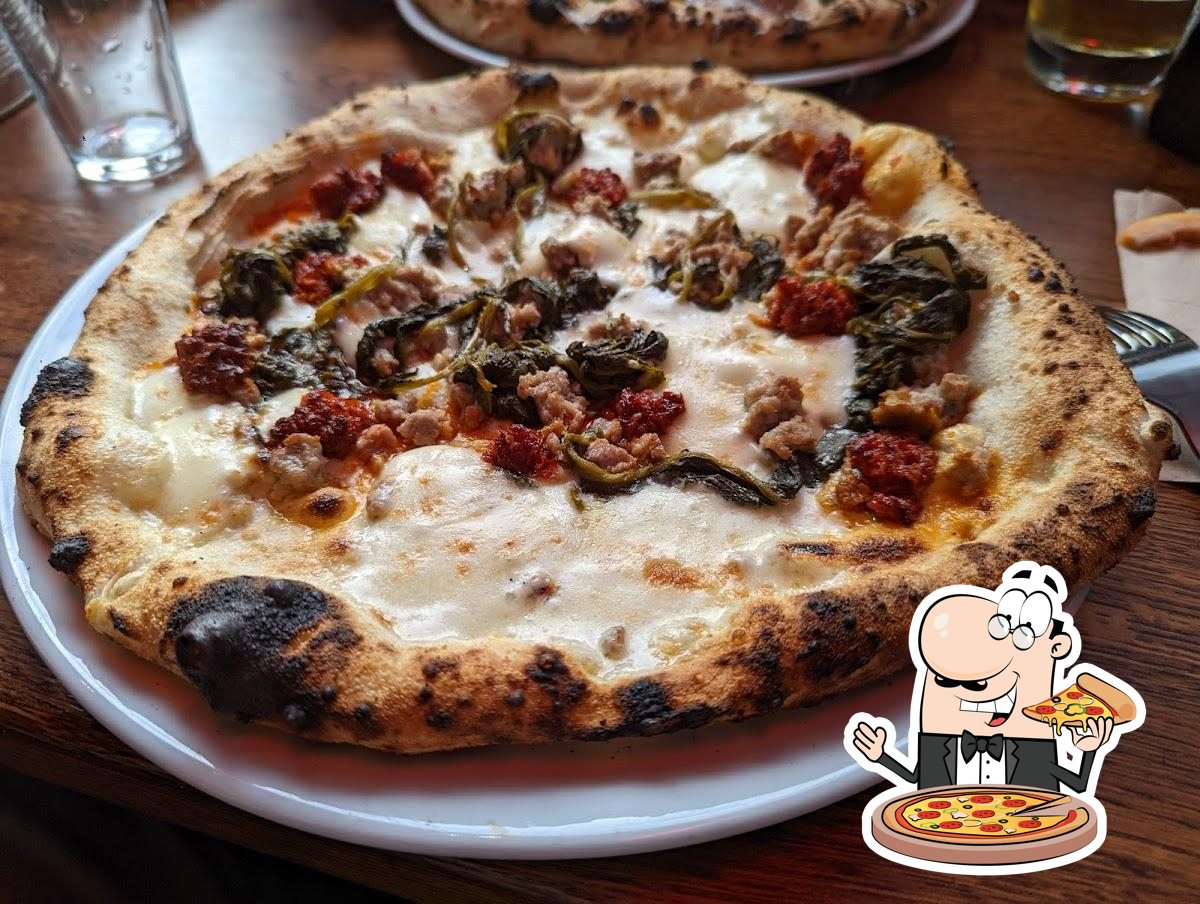 В "Sano Pizza" вы можете попробовать  пиццу.