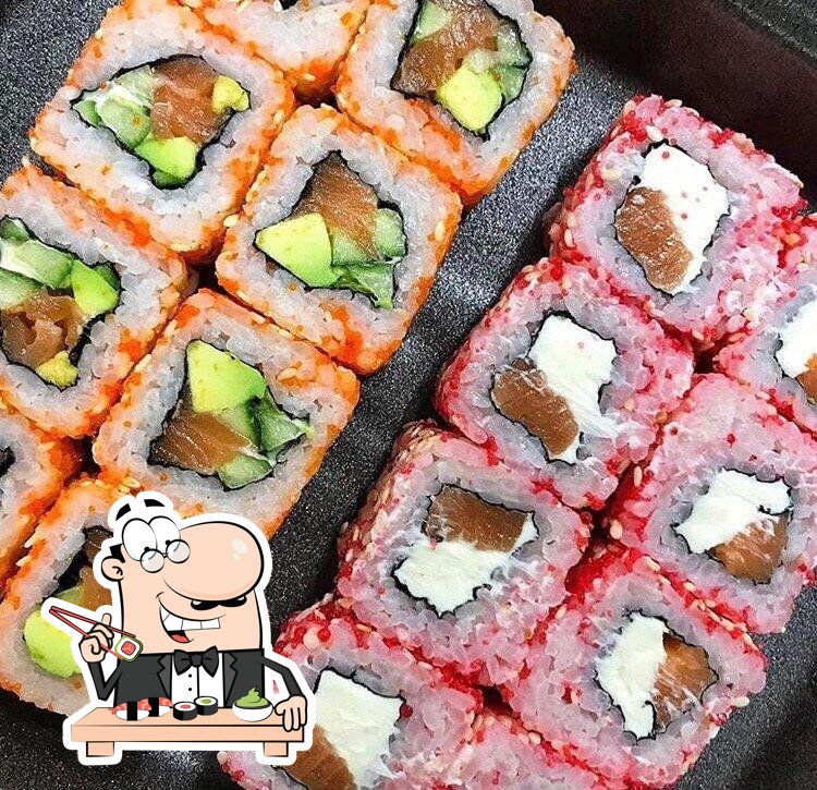 В "Sushiberu" подают суши и роллы.