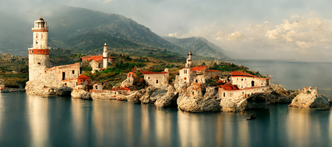 Mediterranean food venues in ancient Korinthos, Greece