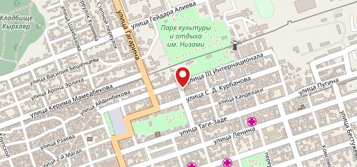 У фонтана на карте