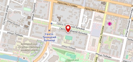 Место cafe на карте