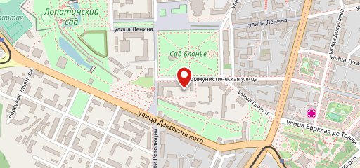 Нега на карте