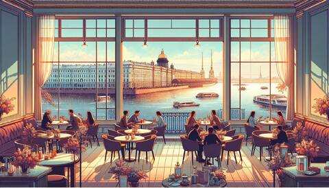 Лучшие кафе с видом на Неву в Санкт-Петербурге