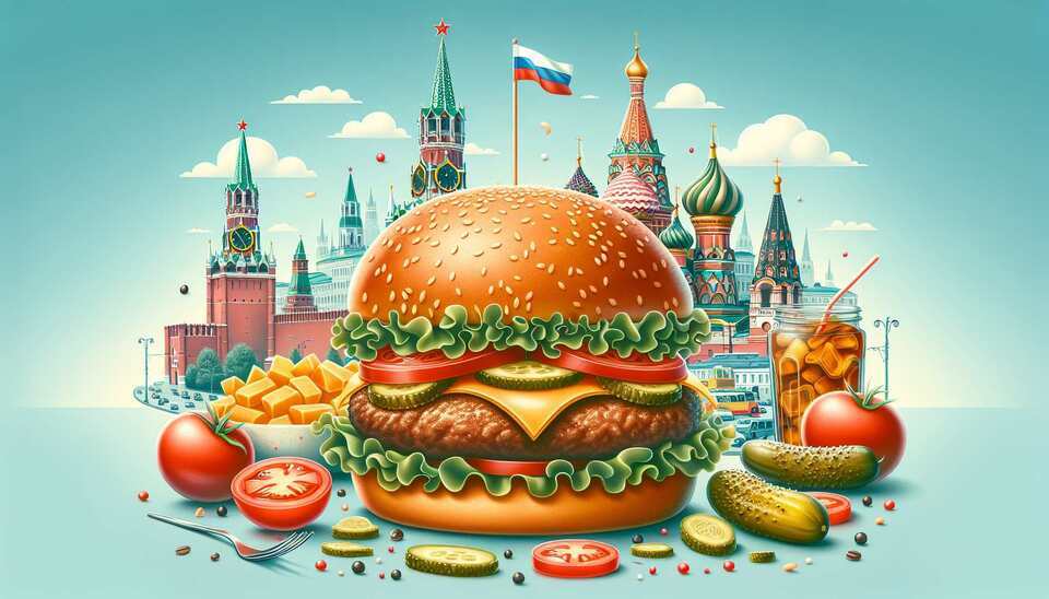 Вкусные фастфудные чизбургеры в Москве>