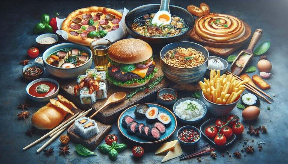 Вкусные блюда: Американская, Азиатская, Европейская кухни>
