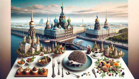 Лучшие рестораны Санкт-Петербурга: ежи на столе