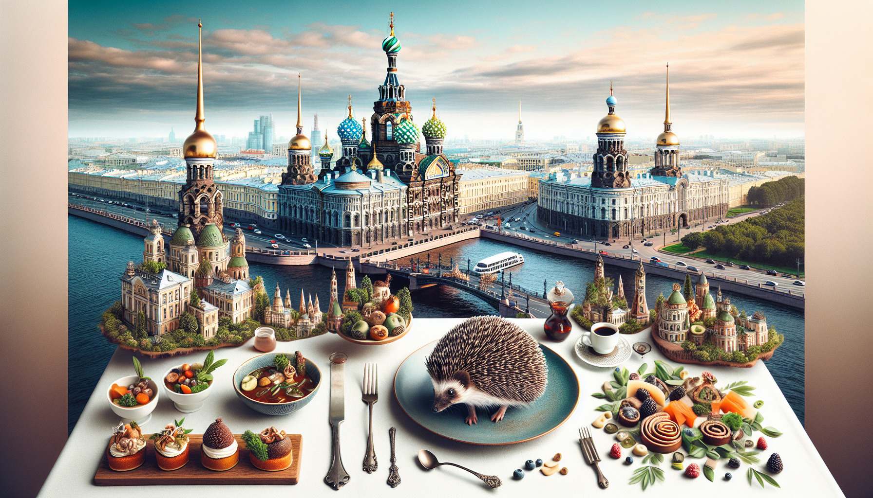 Лучшие рестораны Санкт-Петербурга: ежи на столе