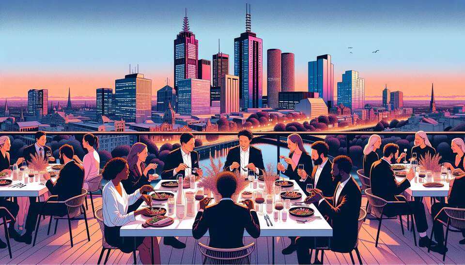 Stunning Rooftop Dining in Melbourne>
