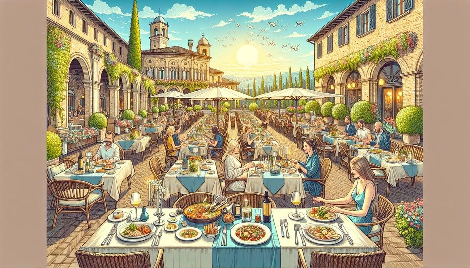 Cena all'aperto nei migliori ristoranti di Imola>