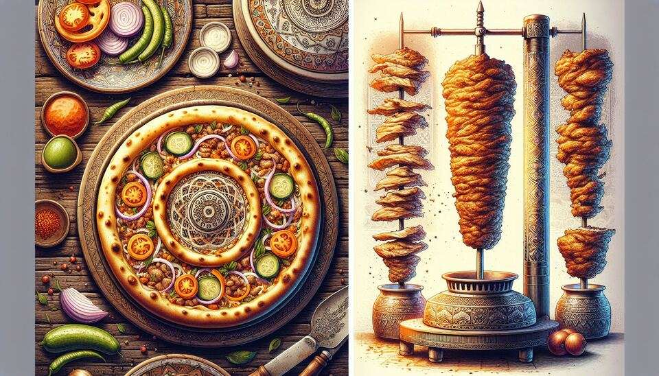 Ankara'da Lahmacun ve Tavuk Döner Lezzetleri>