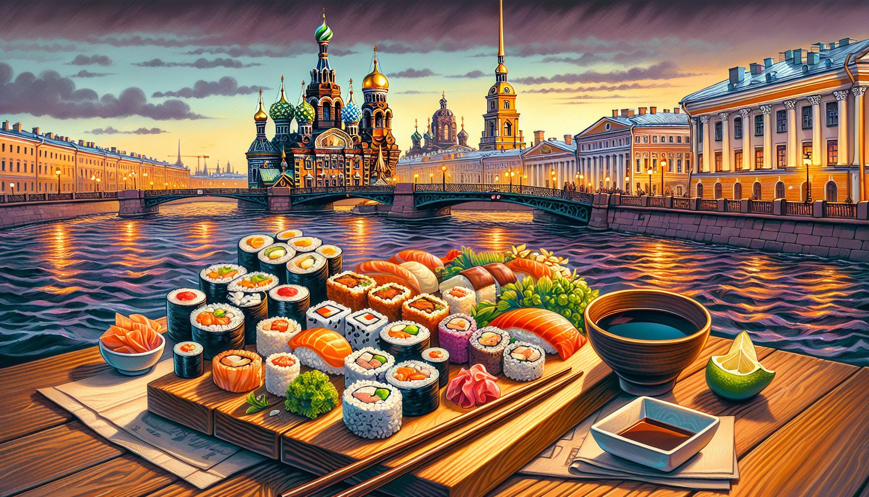 Попробуйте вкусные суши в Санкт-Петербурге!