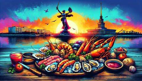 Вкусный морепродуктовый рай в Волгограде
