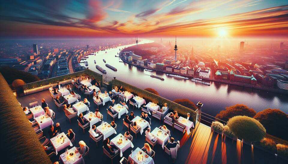 Top-Restaurants in Hamburg mit atemberaubender Aussicht>