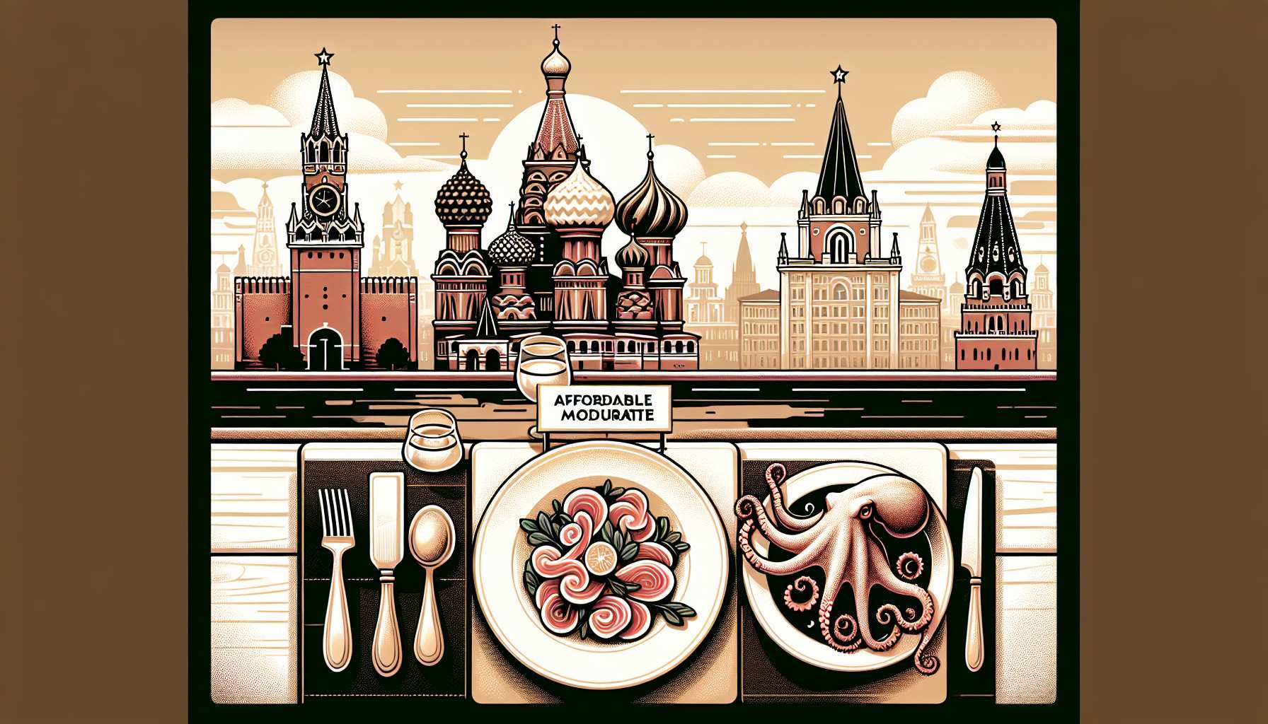 Недорогие и умеренные рестораны Москвы: карпаччо и осьминог