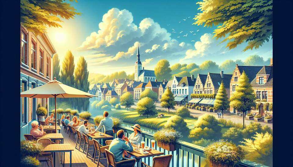 Détente en terrasse à Sint-Pieters-Leeuw>