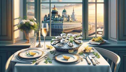 Лучшие рестораны Великий Новгород: свежие устрицы