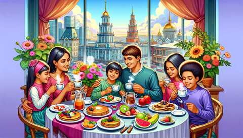 Вкусный семейный завтрак в центре Екатеринбурга