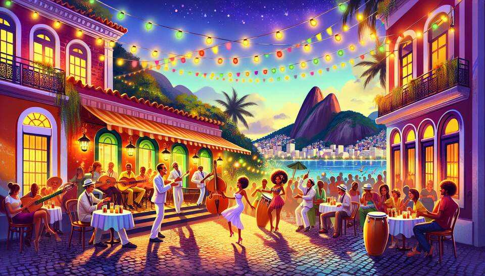 Restaurantes vibrantes com samba ao vivo no Rio>