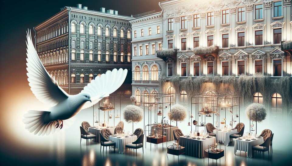 Лучшие рестораны Санкт-Петербурга с голубем>