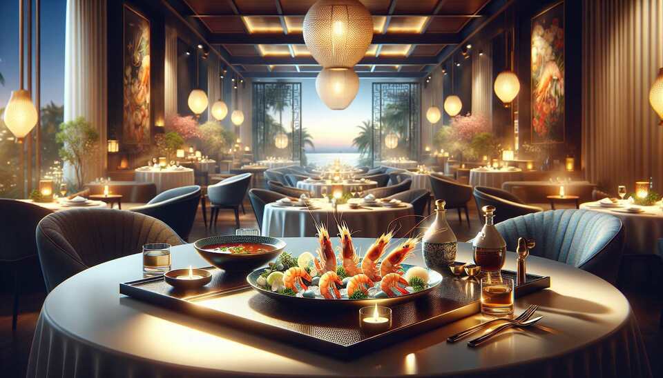 Лучшие рестораны в Сочи: креветки и соусы>