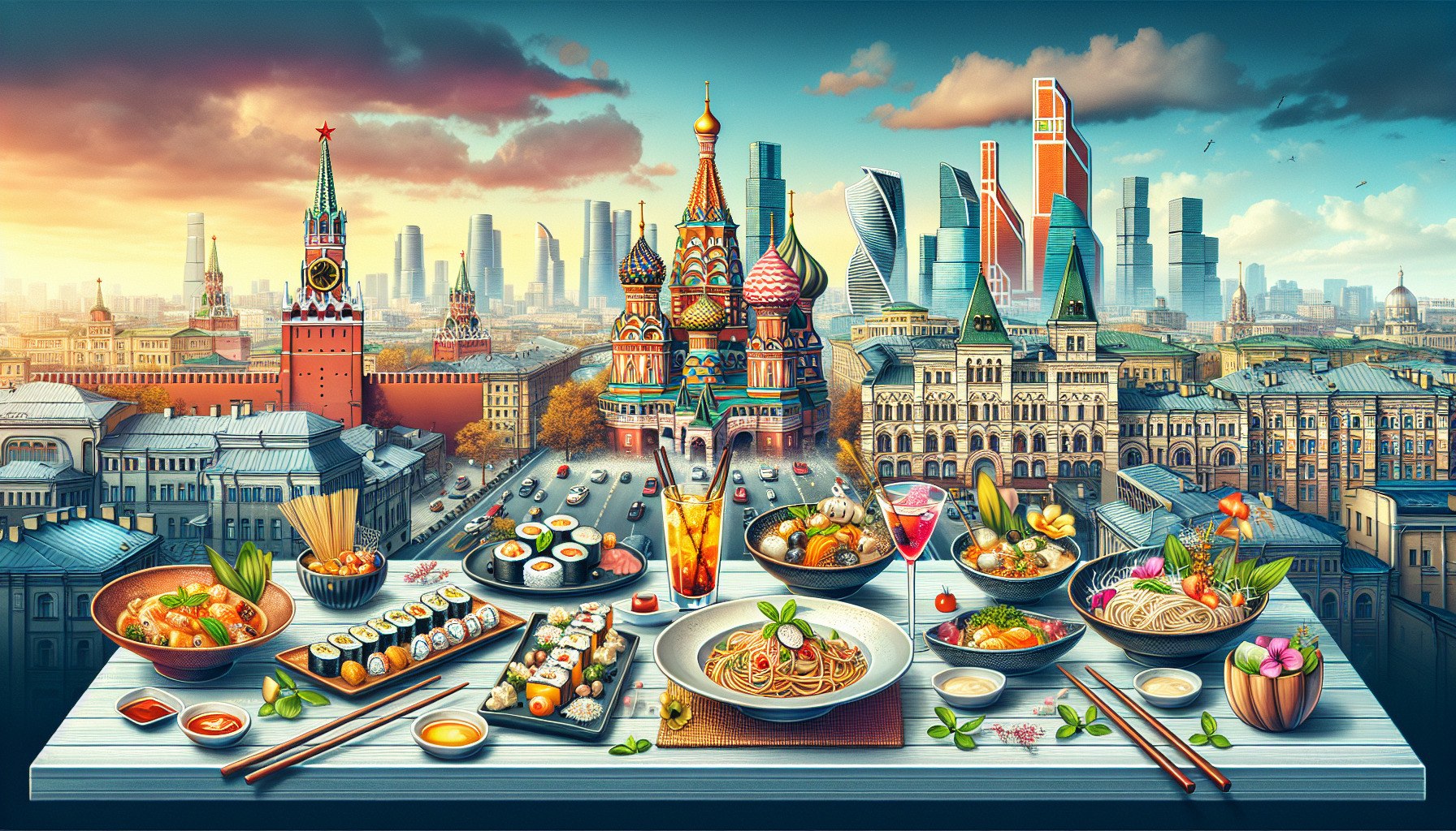 Лучшие фьюжн-рестораны Москвы: кулинарное разнообразие!