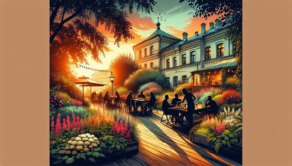 Cozy Garden Dining: Moscow's Hidden Gems>