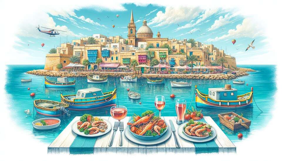Descubre los mejores restaurantes de marisco en Marsaxlokk>