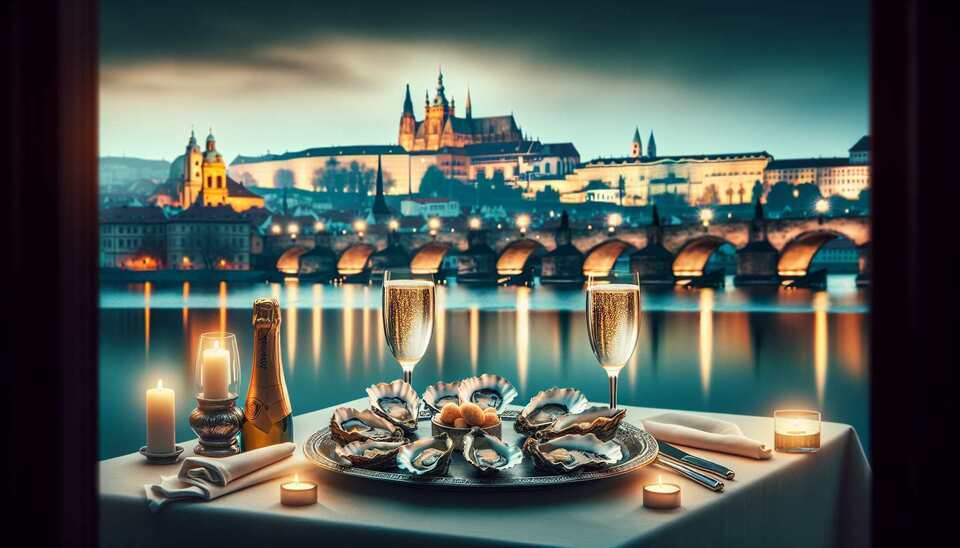 Indulge in Prague's Finest Oysters & Champagne>