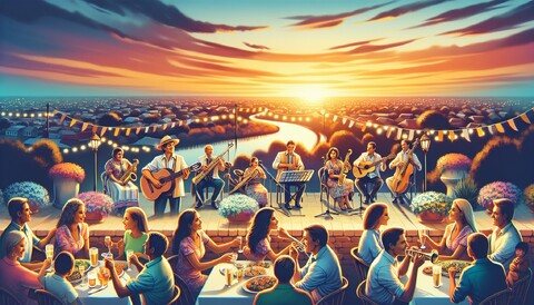 Насладитесь вкусами Краснодара с живой музыкой