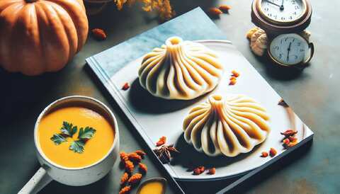 Вкусные хинкали и тыквенный суп в Великом Новгороде