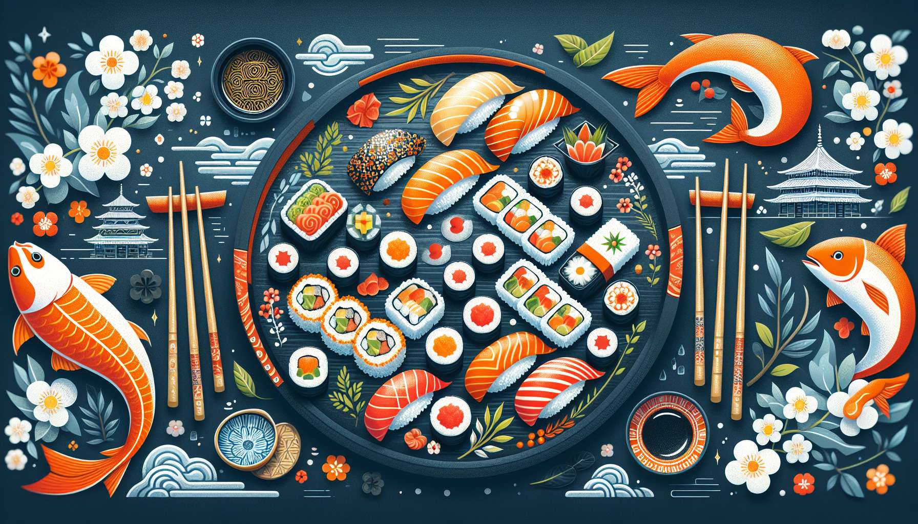 Вкусные суши в Альметьевске: лучшие заведения