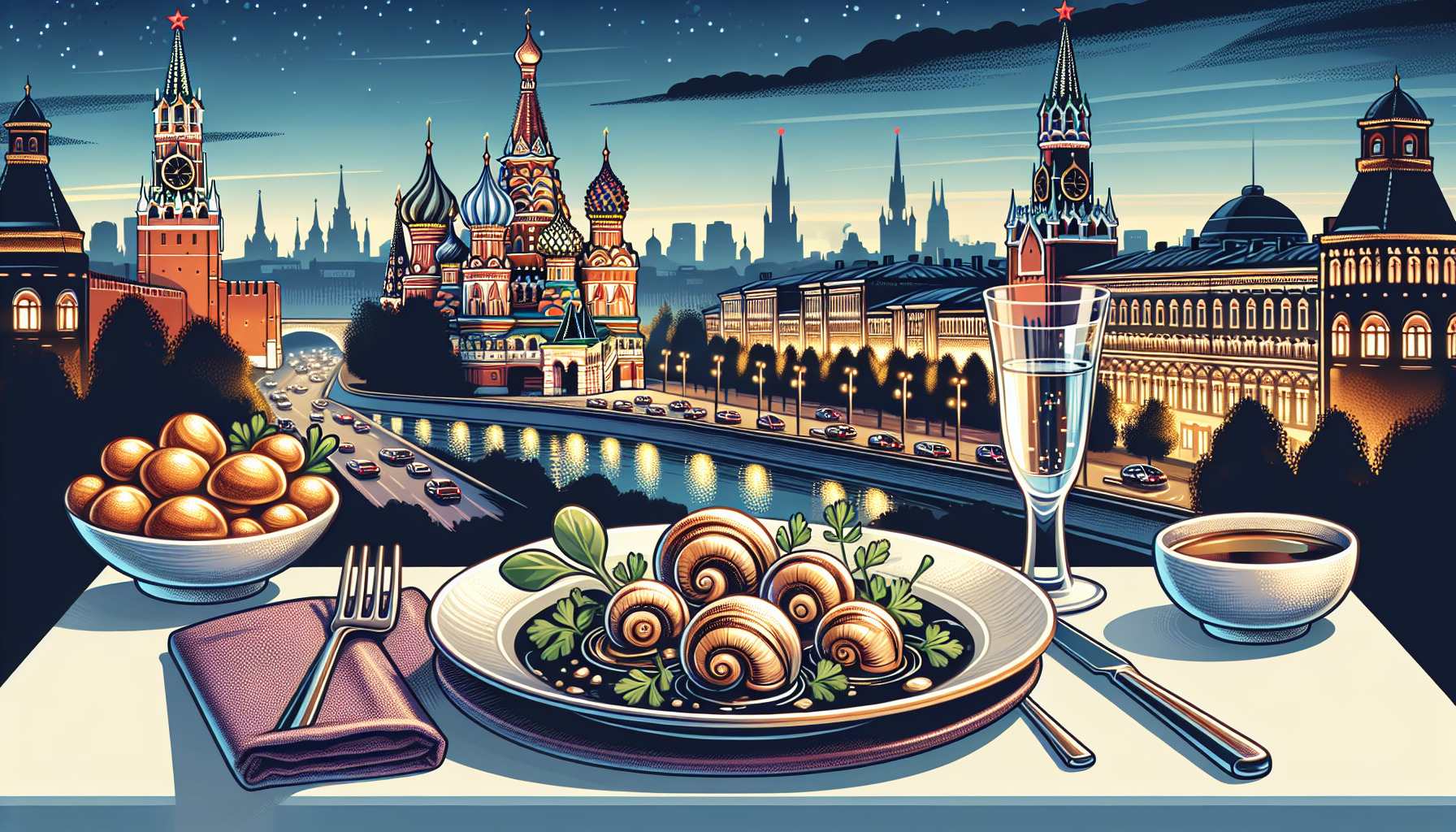 Лучшие рестораны Москвы с улитками в меню