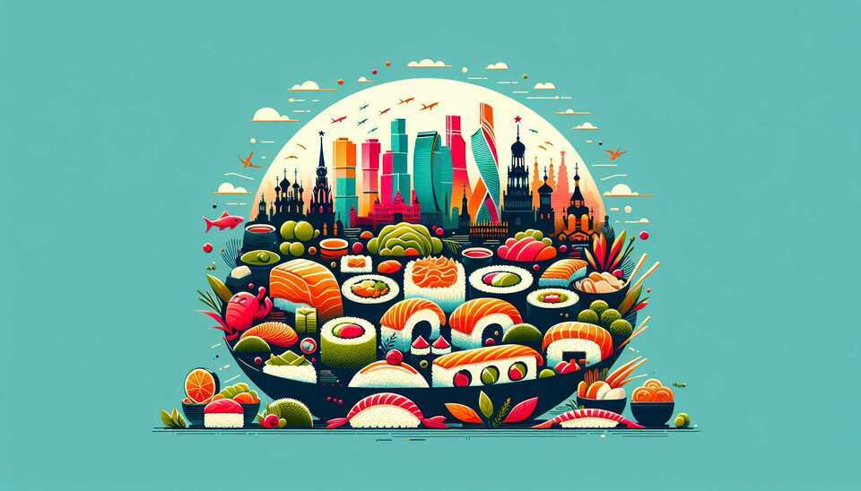 Японская кухня Москвы: Суши с необычными вкусами>