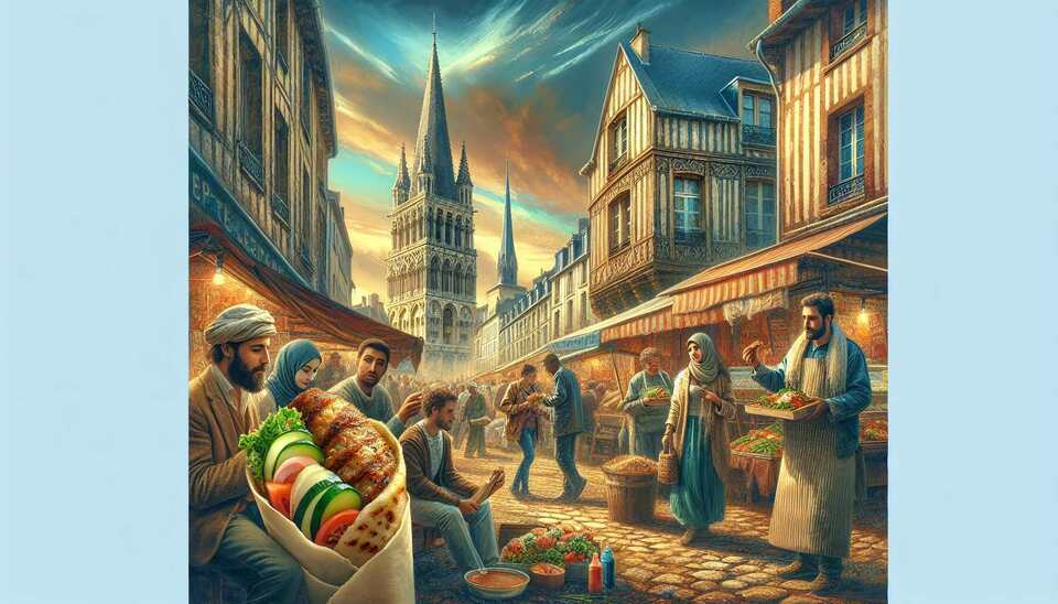Délices de kebabs abordables à Rouen>