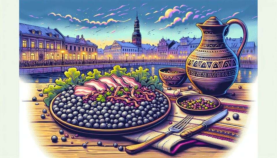 Savor Riga Delights: Grey Peas and Bacon Wonders>