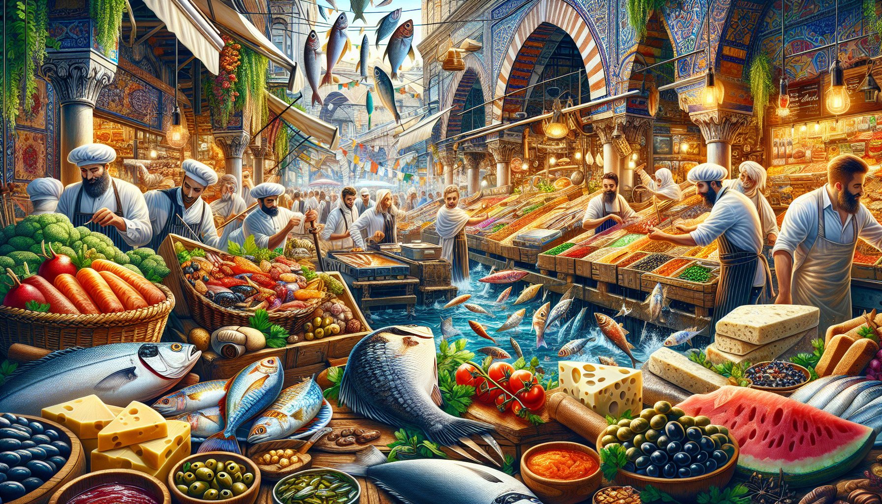 Средиземноморская кухня и рыба у Гранд Базара