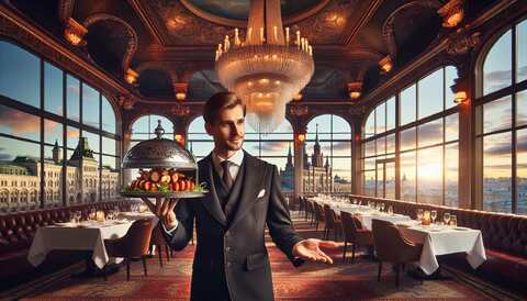 Необычная подача блюд в лучших ресторанах Москвы