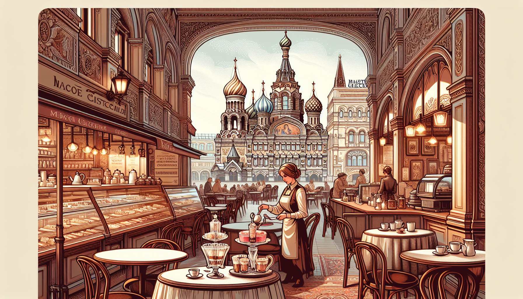 Лучшие кафе Москвы с изысканным глясе