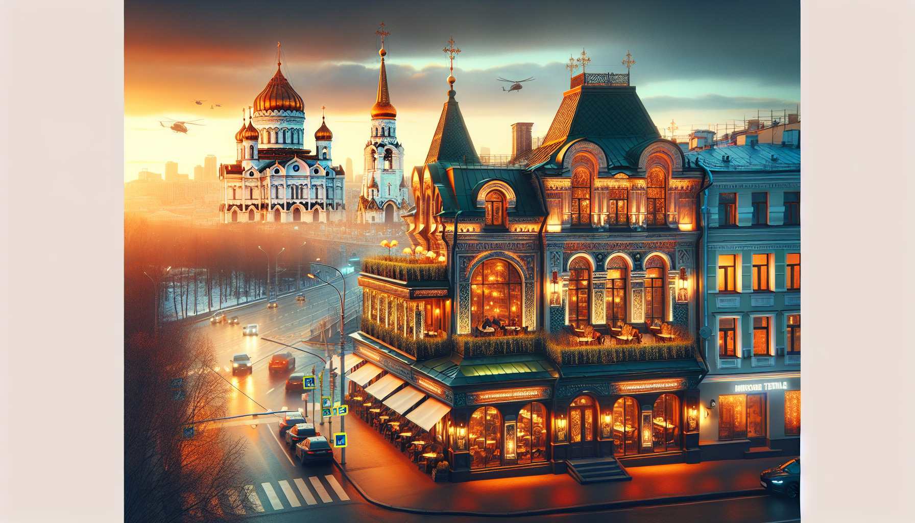 Прекрасные рестораны недалеко от храма Спасителя