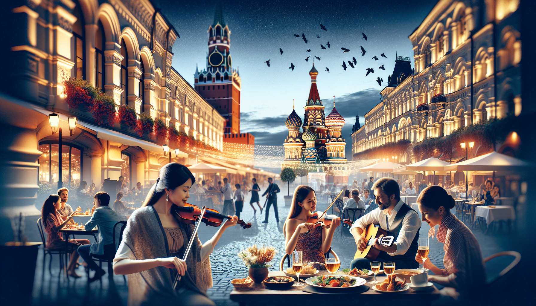 Европейская кухня и живая музыка в центре города