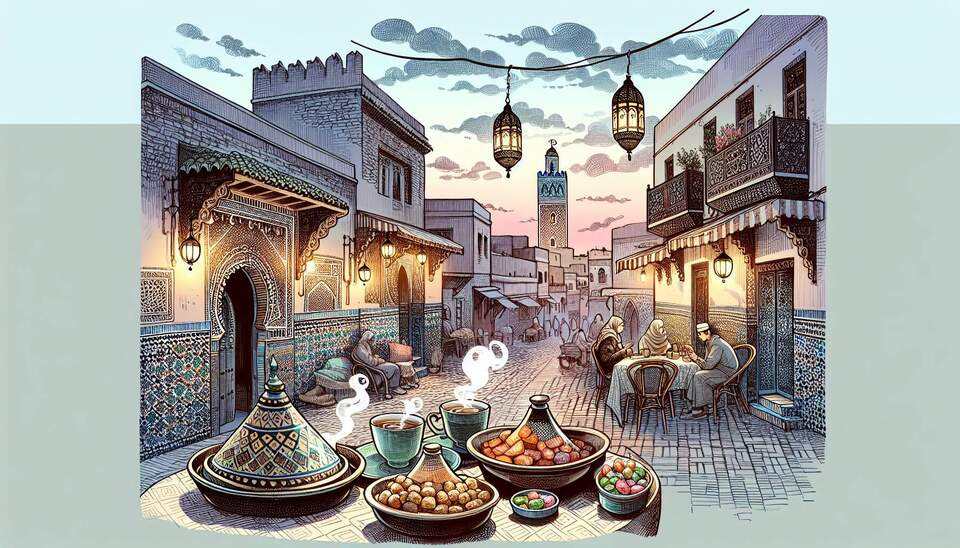 Savourez les joyaux gastronomiques des cafés de Fès>