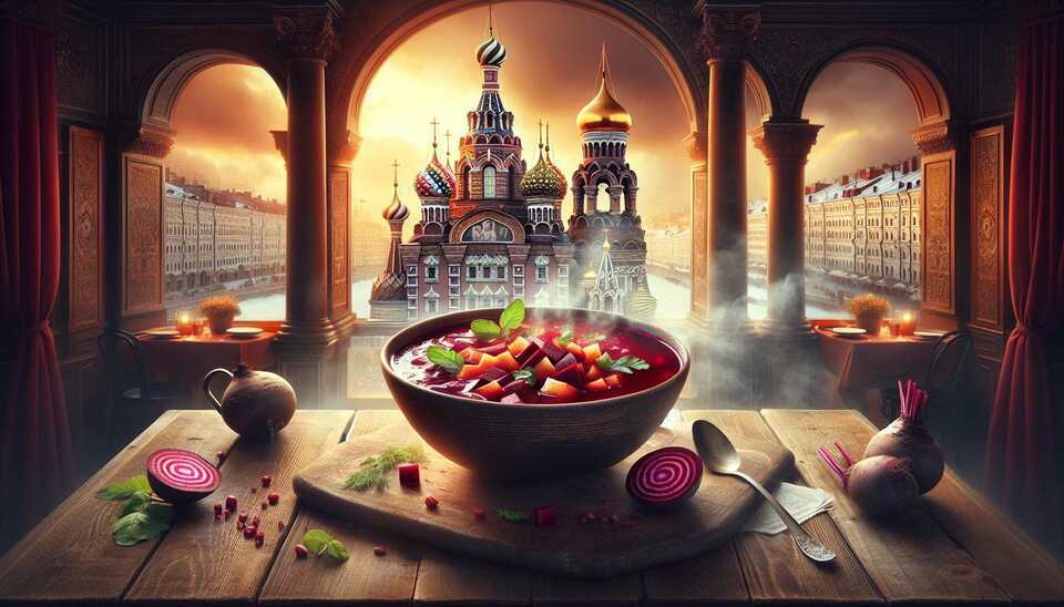 Вкусный борщ в лучших ресторанах Москвы>