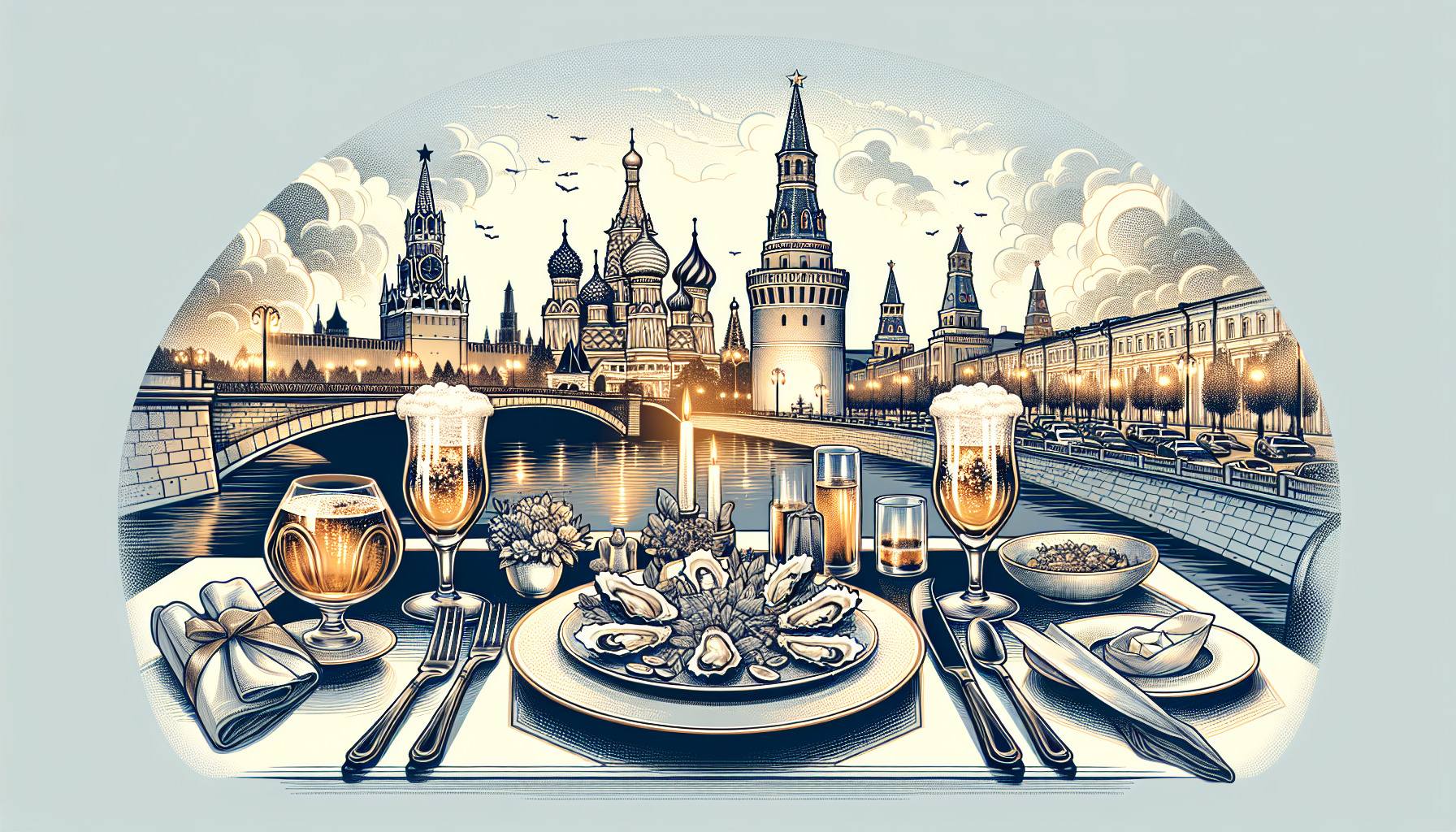 Лучшие рестораны Москвы с устрицами и пивом