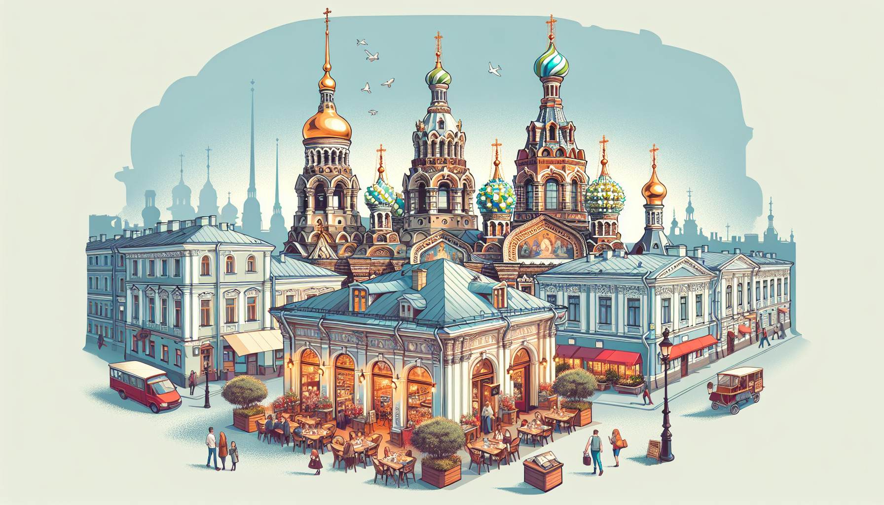 Рестораны у достопримечательностей центра