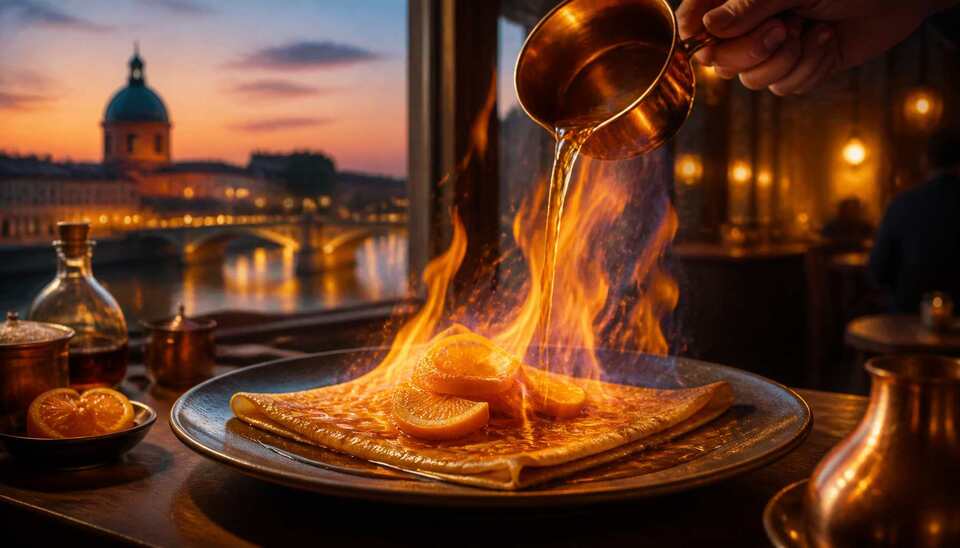 Les meilleures crêpes flambées à Toulouse>